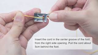 NECCHI Sewing Machine Accessories Tutorial Cording Foot [upl. by Odlavso]