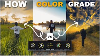CINEMATIC COLOR GRADING  VN MOBILE EDITITNG 👑 [upl. by Aihsilat369]