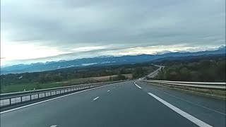 Pyrenees range from the road between Toulouse and Andorra [upl. by Farnham]