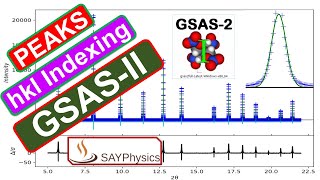 How to quickly find and index XRD peaks in GSAS [upl. by Ashli]