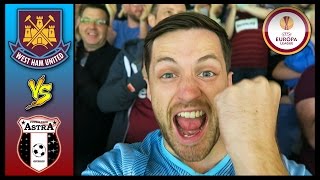 WEST HAM VS ASTRA GIURGIU  EUROPA LEAGUE 201516 [upl. by Polly625]