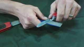 HOW TO SHARPEN A POCKET KNIFE [upl. by Julianna]