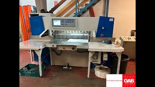 2004 Wohlenberg 115 paper guillotine for sale Gab Supplies Ltd [upl. by Eak]