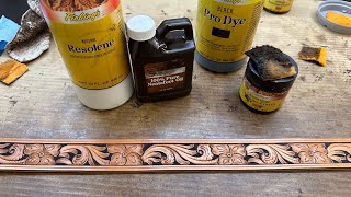 How To Apply Antique Finish To Tooled Leather [upl. by Jocelyn]