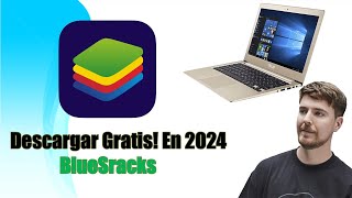 Como DESCARGAR BLUESTACKS 5 para PC en 2024 30 SEGUNDOS [upl. by Nabois]