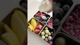 Make frozen fruit with me asmr food asmrfood satisfying fruit yogurt healthyfood lifestyle [upl. by Zachar993]