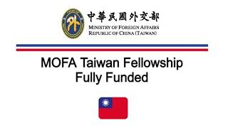 2023 MOFA Taiwan Scholarships  January 4 2023 [upl. by Ayouqes828]