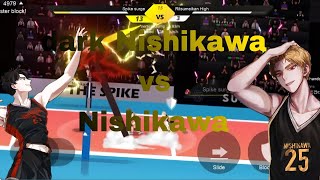 dark Nishikawa the spike game play [upl. by Salkcin223]