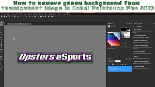 How to Remove Green Background from Transparent Images in Corel PaintShop Pro PaintShop Corel [upl. by Fonzie332]