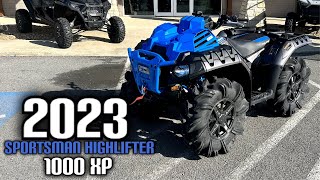 2023 Polaris Sportsman 1000 XP Highlifter Edition  Titanium Metallic [upl. by Yebot886]