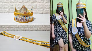 DIY BIRTHDAY GIFT MONEY SASHCROWN [upl. by Nnel300]