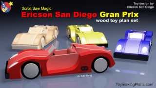 Wood Toy Plan  Build a Sleek Gran Prix Race Car [upl. by Tina]