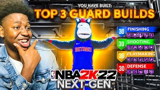 THE 3 MOST OVERPOWERED GUARD BUILDS IN SEASON 7 NBA 2K22 NEXT GEN BEST POINT GUARD BUILD 2K22 [upl. by Cele]