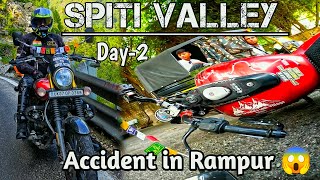 Spiti Valley Ride 2024Day2Narkanda to NakoBajaj Avenger 160 accident💥😰bajajavengerspiti [upl. by Wahkuna482]