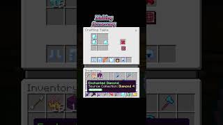 minecraft crafting flamerang in skyblock craftersmc gaming viralshort trendingshorts [upl. by Refeinnej]