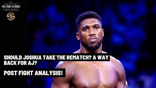 A WAY BACK FOR AJ SHOULD ANTHONY JOSHUA TAKE THE REMATCH [upl. by Grani]