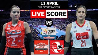 Chery Tiggo vs Cignal HD  PVL Live Scoreboard  AllFilipino Conference  APR 11 [upl. by Nolana]