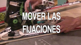 Cómo mover las fijaciones de esquí [upl. by Imhsar]