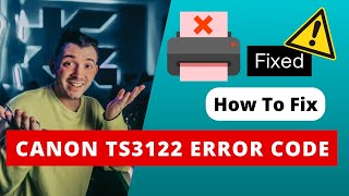 Canon TS3122 Error Code  How To Fix canonprinter printererror pixma 3dprinter printersupport [upl. by Claiborne]