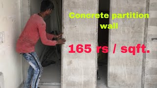 Concrete wall panel installation method  Partition wall  Dry wall [upl. by Lazarus]