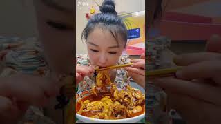 Extremely spicy Frog eating mukbang🐸 🥵🥰 youtube subscribe mukbang [upl. by Nnahteb]