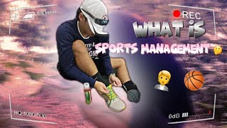 WHAT IS SPORTS MANAGEMENT short video [upl. by Attikram]