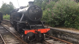 BR 4MT Fairburn Tank Engine 42073 At The Lakeside amp Haverthwaite Railway 2272019 [upl. by Edecrem]