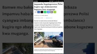 Mu muhanda bibaza impamvu impanuka hagaterezwa police hakaba nigihe hari abahapfira [upl. by Lunt]