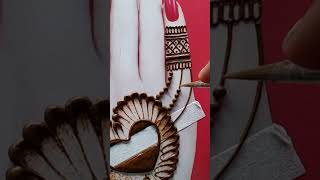 Beautiful mehndi design simply short video back hand mehndi scissor sa dil 💖 mehndi new2024sonam [upl. by Ainala]