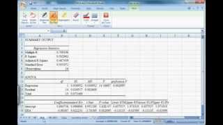 Interpreting Excel Regression results [upl. by Berenice597]