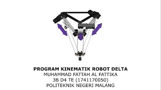 Forward amp Inverse Kinematic of Delta Robot using C [upl. by Yelyab955]