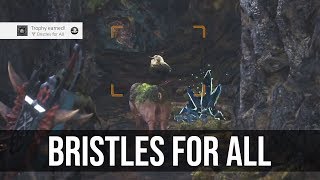 Bristles For All Trophy Capture a Stiff Bristly Creature  Monster Hunter World [upl. by Vitalis864]