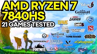 AMD Ryzen 7 7840HS Gameplay Benchmarks 21 Games Tested [upl. by Betty]