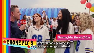 HLN Showbits K3 interview met Hanne Marthe en Julia op de K3 RUNampFUN in Hofstade [upl. by Hornstein176]