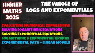 The Whole Of Exponentials And Logarithms  Higher Maths [upl. by Htebaile]