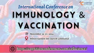 Immunology Conference  Vaccine Meetings  Cognition Conferences [upl. by Hoj]