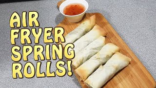 Air Fryer Lamb and Spinach Spring Rolls  Cook with KP SE25 EP20 [upl. by Mariken910]