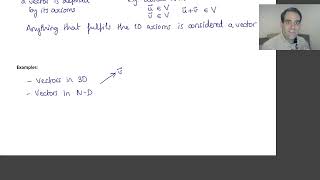 12 Vector Spaces  07 Recap of NDimensional Vector Spaces [upl. by Arlette]