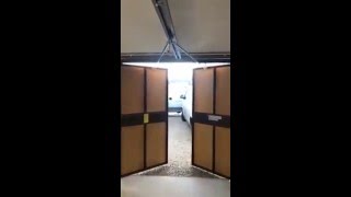 Inside View of a Garador Timber Hinged Doors with An Automated Hormann Uk Promatic Operator [upl. by Covell]