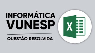 Vunesp 2023  ARESPCJ  Microsoft Excel 2016 questão resolvida [upl. by Yrneh227]