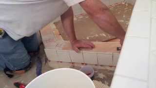 Shower Floor Redo by Mann Tile [upl. by Luby]