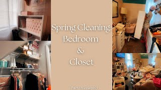 Spring Cleaning Bedroom amp Closet [upl. by Annoval967]