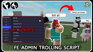 FE Admin Trolling Script  ROBLOX SCRIPTS  Troll All Players  Fluxus • Delta [upl. by Ayoral]