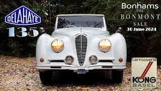 1946 Delahaye 135MS Cabriolet by Kong Part I  Bonhams The Bonmont Sale 2024 ENG SUB [upl. by Shaddock]