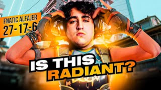 RADIANT IS TOO EASY FOR ME  Fnatic Alfajer [upl. by Celina]