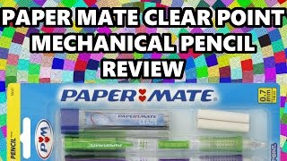 Paper Mate Clear Point Mechanical Pencil Review [upl. by Nnylhtak]