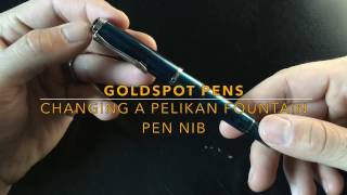 How to Safely Remove and Change a Pelikan Nib [upl. by Berkman]