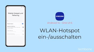 WLANHotspot einschalten oder ausschalten  Samsung Android 14  One UI 6 [upl. by Alyosha]