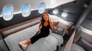 I Tried the Worlds Best First Class Seat with private bedroom and shower [upl. by Esor236]