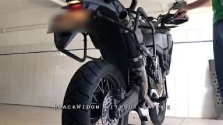 CRF1000L with Blackwidow full exhaust [upl. by Ennaxor]